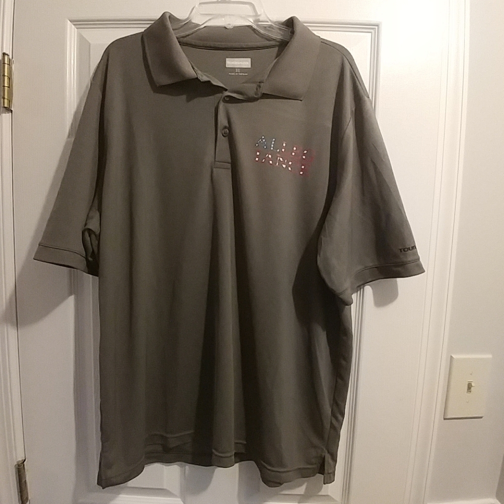 Men's Tourmax Army Green Golf Shirt Size XXL